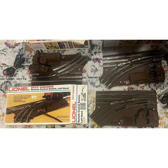 3 LIONEL Train Left Hand Remote Control Switch 6-5121 Gauge 027 W/Boxes -Nice! - Picture 4 of 6